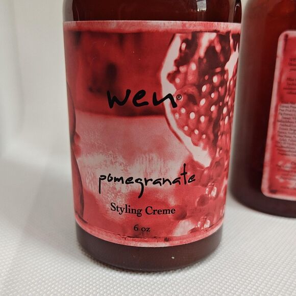 WEN Pomegranate Styling Creme 6 oz & Replenishing Treatment Mist 2pc Hair Set - Picture 3 of 5